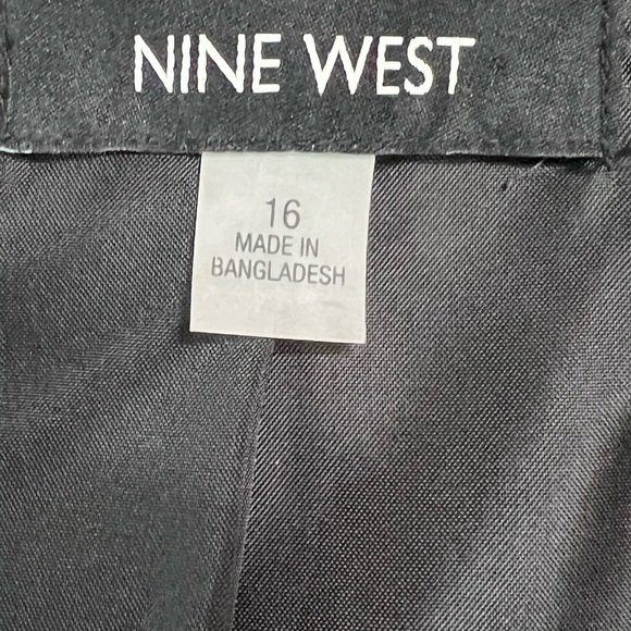 Nine West Women’s Black White Tweed Blazer Size 16 - Picture 7 of 8